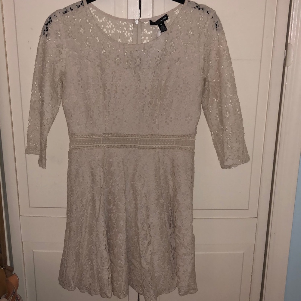Lace white dress